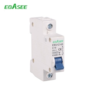 Siguranta automata tip intreruptor 1P, 16A, 250V, EBS1Z-63, Ebasee - Img 1