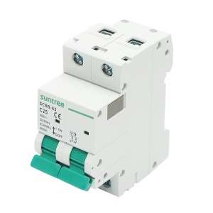 Siguranta automata tip intreruptor 2P-25A-400VAC, 6KA, Cod: DISMB40, Brand: SUNTREE - Img 2