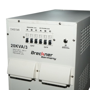 Stabilizator automat de tensiune 20KVA, 16KW trifazat cu servomotor, Cod: BK69935, Brand: BRECKNER GERMANY - Img 5