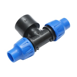 Teu compresiune, D16mmx3/4 toll, PN10, cu filet interior, pentru sisteme de irigatii, Cod: DISLV01, Poelsan - Img 3