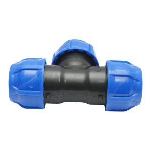 Teu compresiune, egal, D32x32x32mm, max 16bar, pentru sisteme irigatie, PEHD, Cod: DISLV90, Poelsan - Img 3