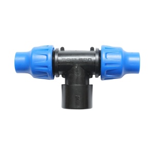 Teu cu filet interior, D16mmx1/2x16mm, pentru tub picurare, Cod: DISLU99, Poelsan - Img 3