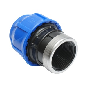 Adaptor compresiune, mama, filet interior, D40mmx 1 1/4, max 16bar, pentru sisteme irigatie, PEHD, Cod: DISLV55, Poelsan - Img 3