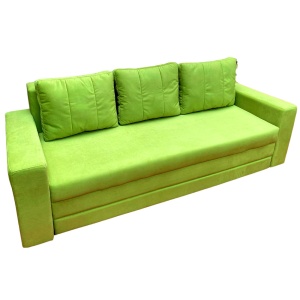 Canapea Extensibila Euforia, 240x100x75cm, 3 locuri, Amore 38 Lime, Glasspandoor - Img 1