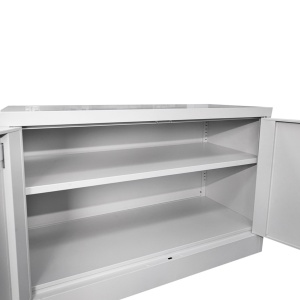 Dulap metalic fiset 900x600x400mm cu 2 usi securizate, 1 polita, gri, Cod: BK92941, Brand: BRECKNER GERMANY - Img 6