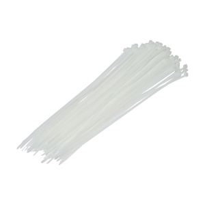 Faseta, colier plastic 3.5x300mm, alb, set 100buc, Cod: DISMH95, Brand: BRECKNER GERMANY - Img 1