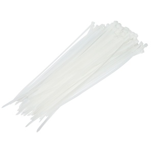 Faseta, colier plastic 4.8x290mm, albe, set 100buc, Cod: BK80303, Brand: BRECKNER GERMANY - Img 1