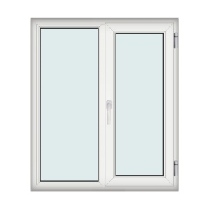 Fereastra 120x140cm, 2 canate, alb, dreapta si rabatare, Eurotech, 8.1cm, 6 camere, 3 garnituri - Img 1