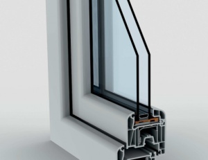 Fereastra 200x157cm, 4 canate, 2 deschideri, cu montant fix, alb, Klass - Img 2