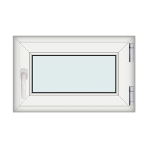 Fereastra 80x50cm, 1 canat, alb, dreapta si rabatare, Klass, 7cm, 6 camere, 2 garnituri - Img 1