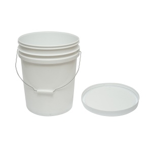 Galeata rotunda din plastic 20L cu capac pentru miere de albine, Cod: DISKR16 - Img 1