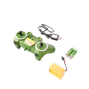 Jucarie tractor cu telecomanda, doubleE RC, 1:16, 2.4 Ghz, lumini, sunete, 25m raza de actiune, 2.16 km/h viteza, Cod: DISCR04, Double E - Img 4