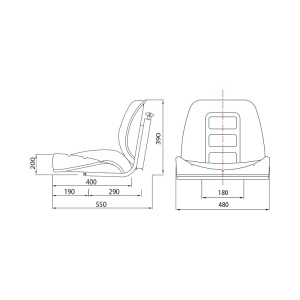 Scaun universal tractor sau stivuitor, Cod: DISBV54, Brand: KONIG TRAKTOREN - Img 4