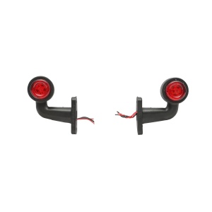 Set lampi laterale de gabarit cu LED 12/24V, rosu-alb FR0103, Cod: BK69443, Brand: BRECKNER GERMANY - Img 1