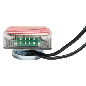 Set lampi LED magnetice pentru remorca, fisa 7 pini, cablu intre stopuri de 2,5m, cablu fisa 7.5m 12 V, Cod: BK69079, Echivalență: DISSA94, Breckner Germany - Img 4