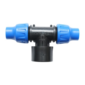 Teu compresiune, D16mmx3/4 toll, PN10, cu filet interior, pentru sisteme de irigatii, Cod: DISLV01, Poelsan - Img 4