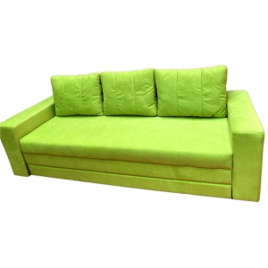 Canapea Extensibila Euforia, 240x100x75cm, 3 locuri, Amore 38 Lime, Glasspandoor - Img 2