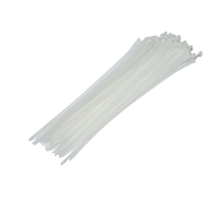Faseta, colier plastic 3.6x300mm, alb, set 100buc, Cod: DISMT62, Brand: BRECKNER GERMANY - Img 1