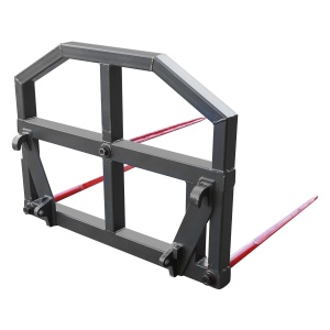Furca cu 3 tepuse 2x1100mm 1x800mm pentru manipulare baloti greutate maxima 1500kg, Cod: BK98520, Brand: BRECKNER GERMANY - Img 4