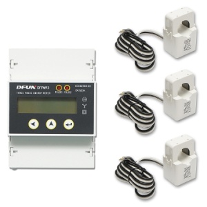 Kit releu putere DFUN DFPM93 smart meter, trifazic 3x220-380V, 6400imp/Kwh cu siguranta digitala, transformator Split Core 600V, 300A/5A, 50-60Hz, Cod: DISHN75, Brand: BRECKNER GERMANY - Img 1