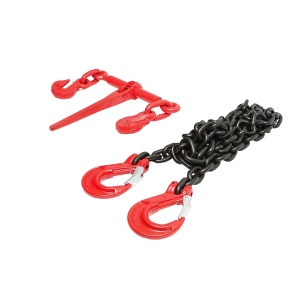 Lant ancorare pentru utilaje grele cu dispozitiv de tensionare pe clichet, greutate suportata 10T, lungime lant 4m, grosime zala fi 13mm, Cod: BK92734, Brand: BRECKNER GERMANY - Img 5