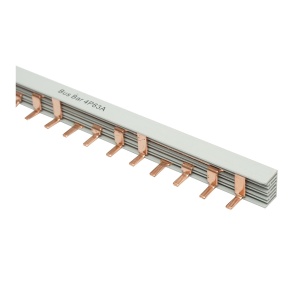 Pieptene, busbar trifazat 1m, 4P, 63A pentru alimentare sigurante automate, Cod: BK78993, Brand: BRECKNER GERMANY - Img 1