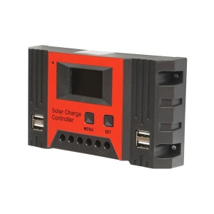 Regulator tensiune PWM panou solar 20A 12V/24V 4X port USB (12V=260W) (24V=520W) max. 50V, Cod: BK69241, Brand: BRECKNER GERMANY - Img 2