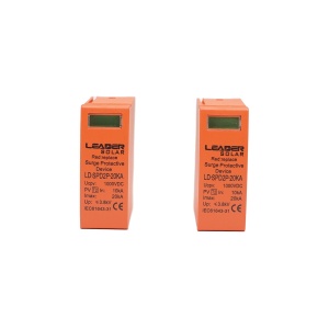 Set 2 cartuse pentru descarcator supratensiune DC SPD 2P-20KA 1000V, Cod: DISKP05, Brand: Leader - Img 1