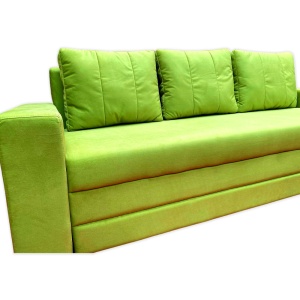 Canapea Extensibila Euforia, 240x100x75cm, 3 locuri, Amore 38 Lime, Glasspandoor - Img 3
