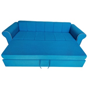 Canapea Extensibila Nixos, 240x80x85cm, 3 locuri, Luna 16 Turkis, Glasspandoor - Img 5