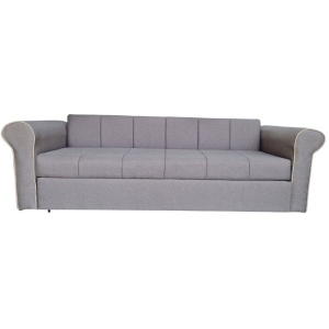 Canapea Extensibila Nixos, 240x80x85cm, 3 locuri, Luna 31 Light Grey, Glasspandoor - Img 1