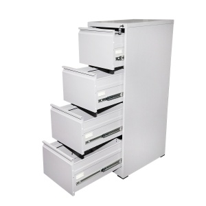 Dulap metalic fiset 1340x460x620mm cu 4 sertare securizate, gri, Cod: BK77454, Echivalență: DISEP58, Breckner Germany - Img 3