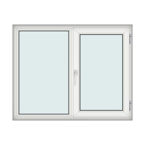 Fereastra 150x120cm, 2 canate, alb, dreapta si rabatare, Eurotech, 8.1cm, 6 camere, 3 garnituri - Img 1