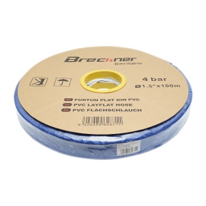 Furtun plat apa, pentru irigat din PVC 1.5 toll lungime 100m, Cod: BK78322, Brand: BRECKNER GERMANY - Img 3
