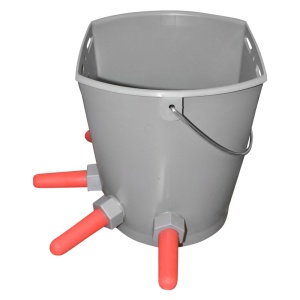 Galeata 8L cu 5 suzete pentru alaptat vitei adapatoare, Cod: BK87788, Brand: BRECKNER GERMANY - Img 2