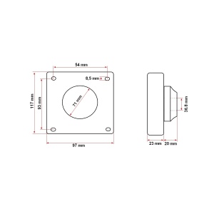 Lagar tavalug/carcasa fara rulment pentru scarificator (rulmentul compatibil este 6306), Cod: DISBG80, Brand: BRECKNER GERMANY - Img 5