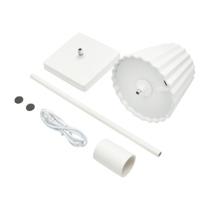 Lampa de masa LED 3W reincarcabila, 3.7V 1800mAh, USB 5V 1A, alb, Cod: BK69925, Brand: BRECKNER GERMANY - Img 2