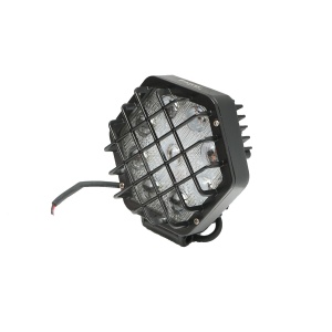 Lampa proiector hexagonal cu grilaj metalic negru, 9 LED-uri, unghi de radiere 30, DC 10-80V 27W, Cod: BK69060B, Brand: BRECKNER GERMANY - Img 2