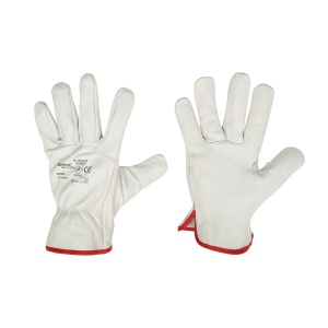 Manusi protectie din piele de capra albe Nr 10, Cod: BK78019, BRECKNER GERMANY - Img 1