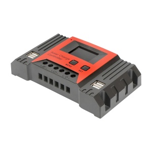 Regulator tensiune PWM panou solar 20A 12V/24V 4X port USB (12V=260W) (24V=520W) max. 50V, Cod: BK69241, Brand: BRECKNER GERMANY - Img 3