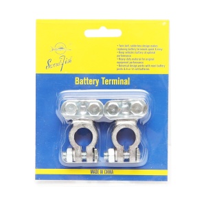 Set borne baterie de plumb cu strangere pe surub, Cod: BK92223, Brand: BRECKNER GERMANY - Img 3