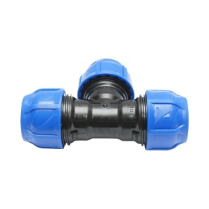 Teu egal compresiune, D40x40x40mm, PN16, pentru sisteme de irigatii Cod: DISLV91, Poelsan - Img 4