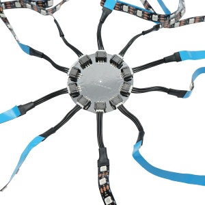 Banda LED model artificii 11x0.5+1x2m 5V, USB, bluetooth, control vocal, aplicatie RGB+IC, Cod: BK79082,Brand: BRECKNER GERMANY - Img 4