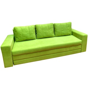 Canapea Extensibila Euforia, 240x100x75cm, 3 locuri, Amore 38 Lime, Glasspandoor - Img 4