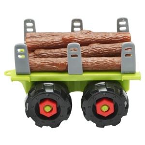 Jucarie tip Montessori, tractor cu remorca pentru copii +3 ani, Cod: DISLW87 - Img 3