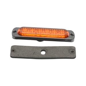 Lampa laterala stroboscopica LED galbena 113mm 12-24V FR2172Y, Cod: BK69502, Brand: BRECKNER GERMANY - Img 1