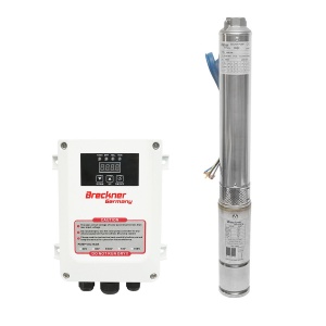 Pompa apa submersibila 600W, 48V debit 3.5m3/h, D75mm, cu controller pentru panou solar, fotovoltaic, Cod: DISHR29, Breckner Germany - Img 1
