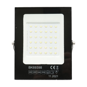 Proiector LED, 30W, 220V, 6500K, IP65, negru, 141x11x13mm, Cod: BK69398 Echivalență: DISEH49, Breckner Germany - Img 2