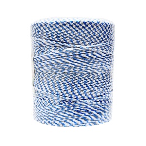 Rola fir alb-albastru 3mm insertie metalica 3x0.2mm SS, rezistenta 7.8 Ohm/m, 1000m gard electric, Cod: M87Z656, Brand: MEZOFARM - Img 4