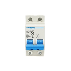 Siguranta automata tip intreruptor 2P-32-25A-415VAC, Cod: DISHT46, Brand: Leader - Img 1